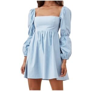 RUFFLE SLEEVE MINI DRESS NWOT